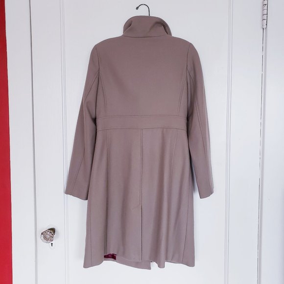 Old Navy Womens wool blend double-breasted mocha mauve gray peacoat lined size S - Picture 4 of 14